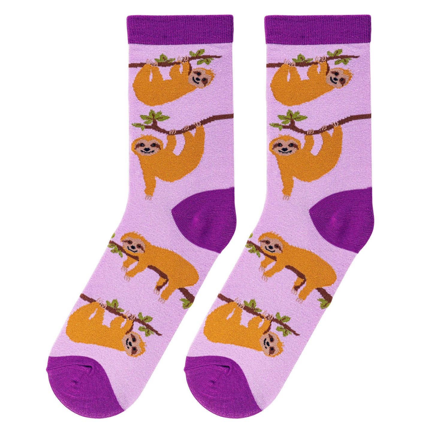 Sloth Women's Crew Folded Socks