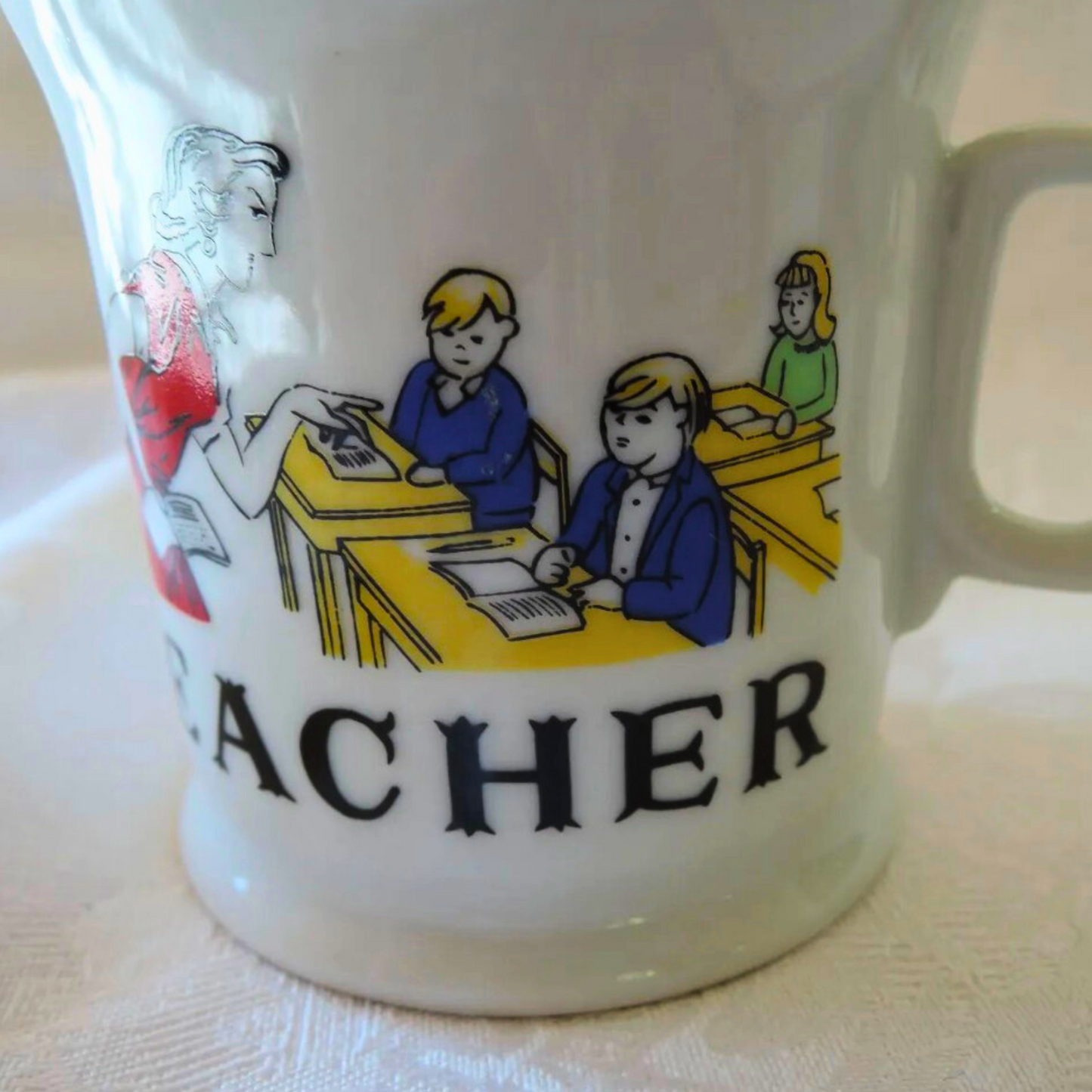 Vintage angry teacher cup