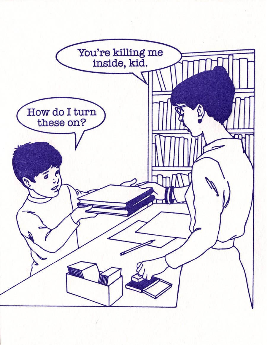 Librarian Greeting Card