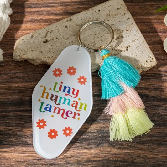 Tiny human tamer keychain
