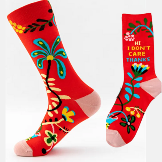 Women's Hi I don't care thanks Socks
