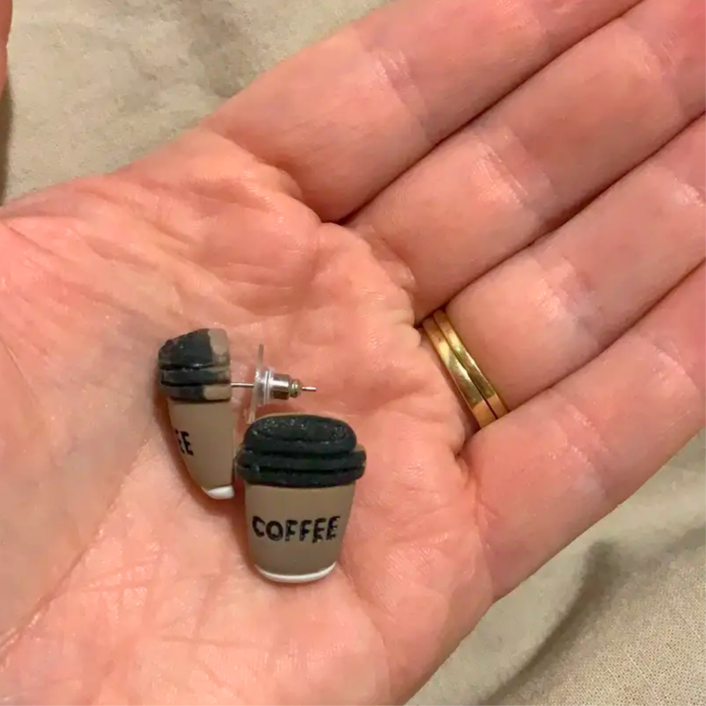 Coffee lover earrings