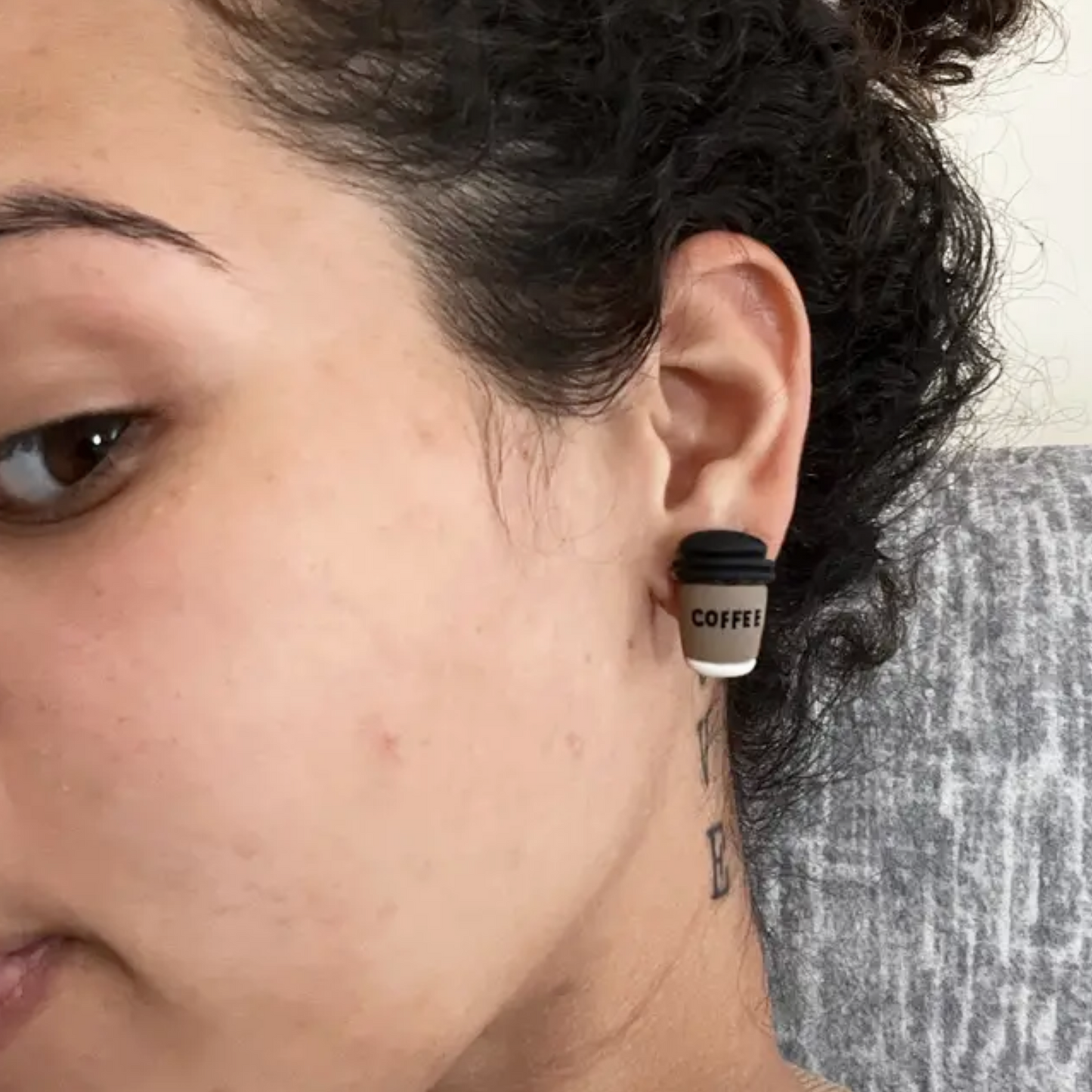 Coffee lover earrings