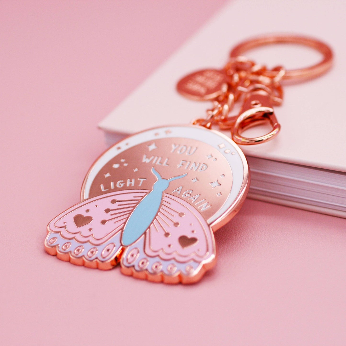 You Will Find Light Again Enamel Key Ring