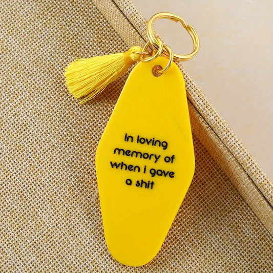 In loving memory: Retro Motel Style Keychain