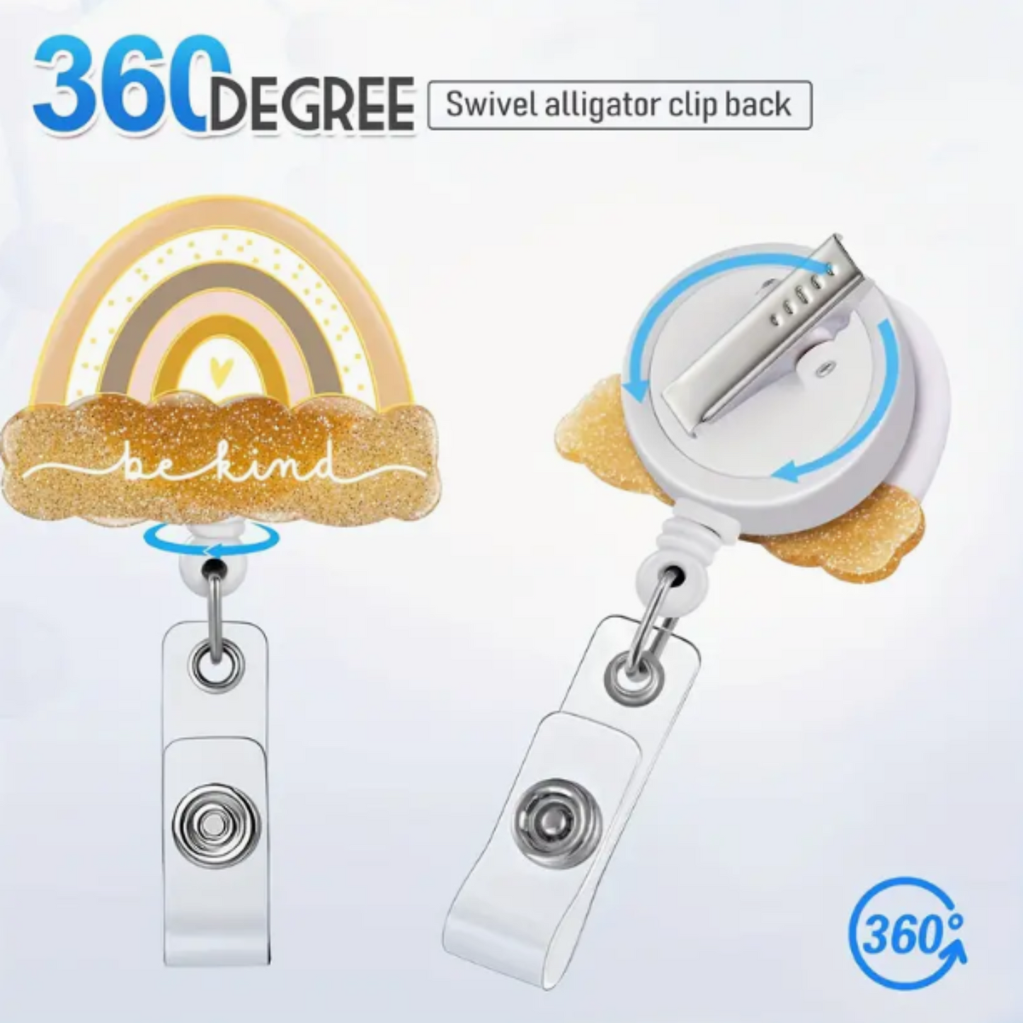 Be Kind Retractable Badge Reel