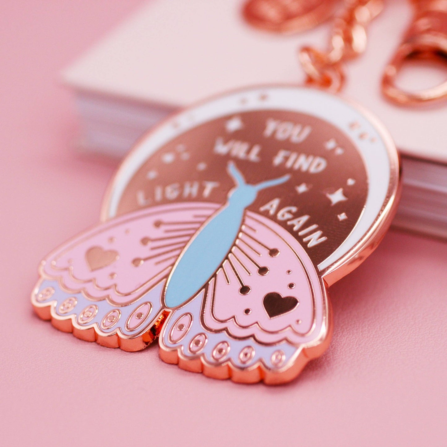 You Will Find Light Again Enamel Key Ring
