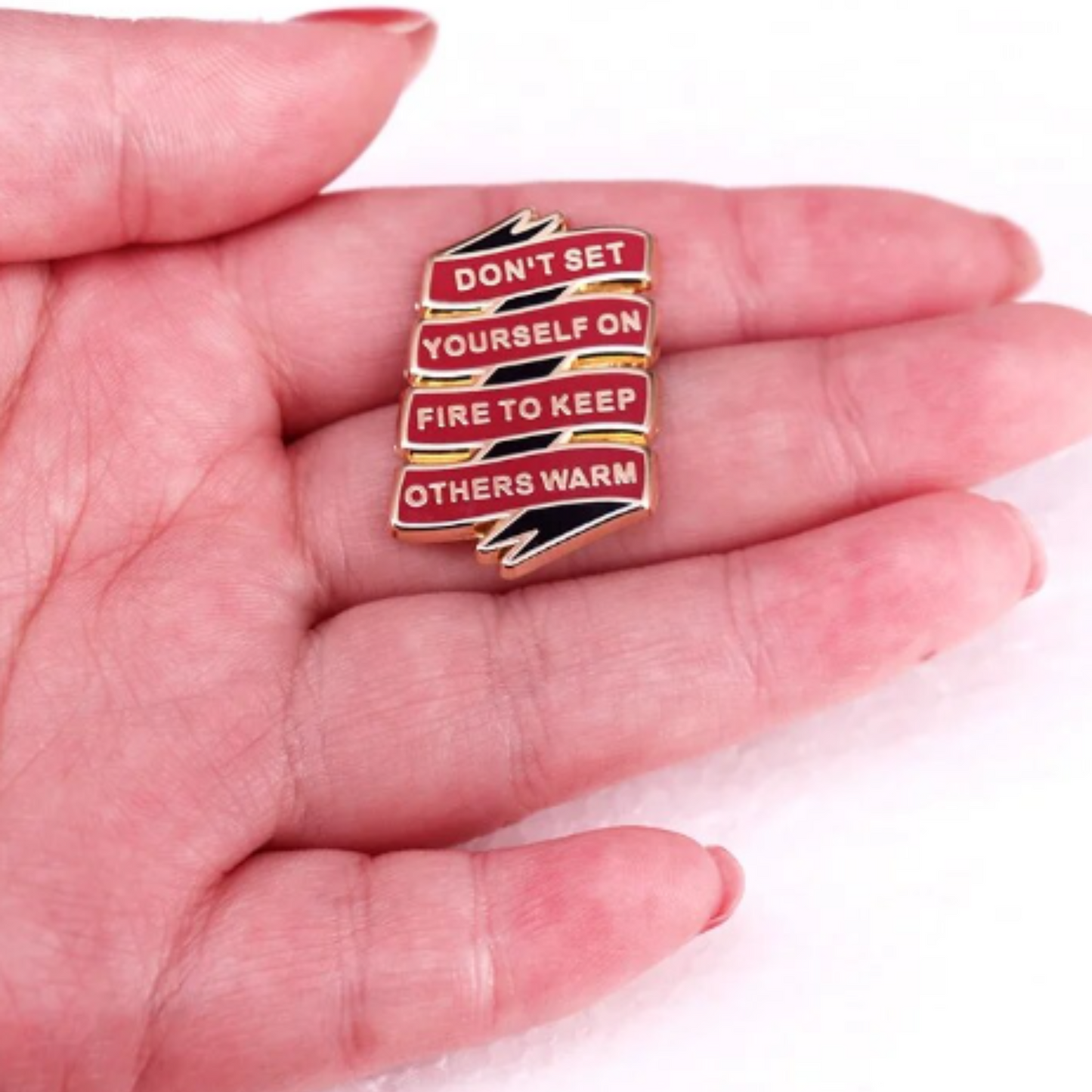 On fire pin
