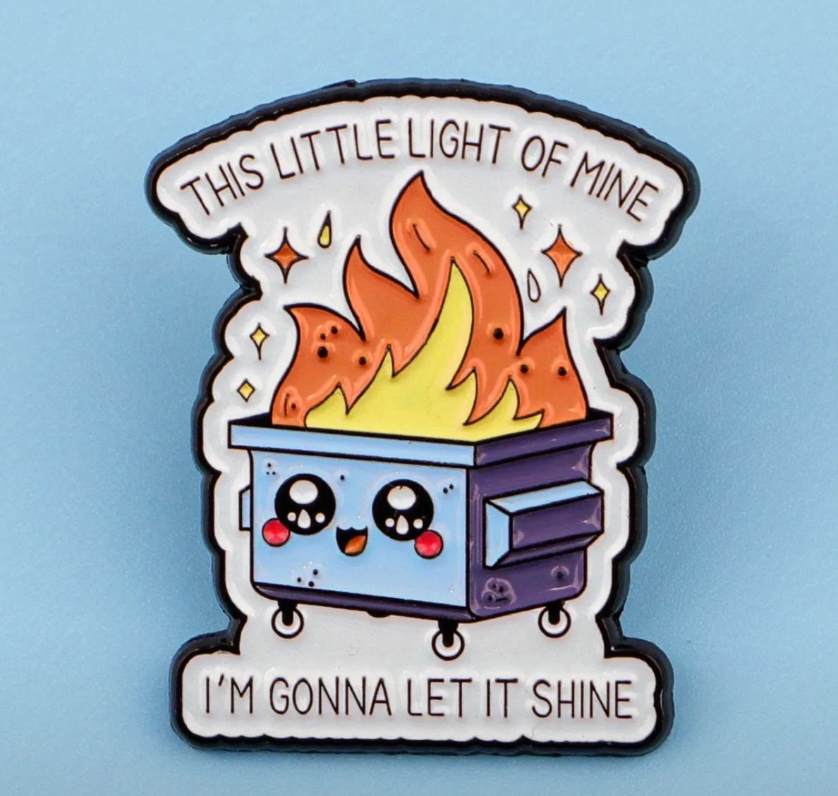 Little light enamel pin