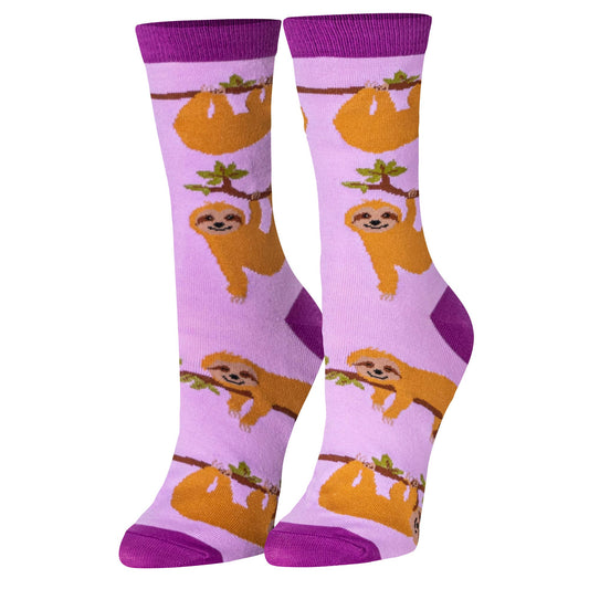 Sloth Women's Crew Folded Socks