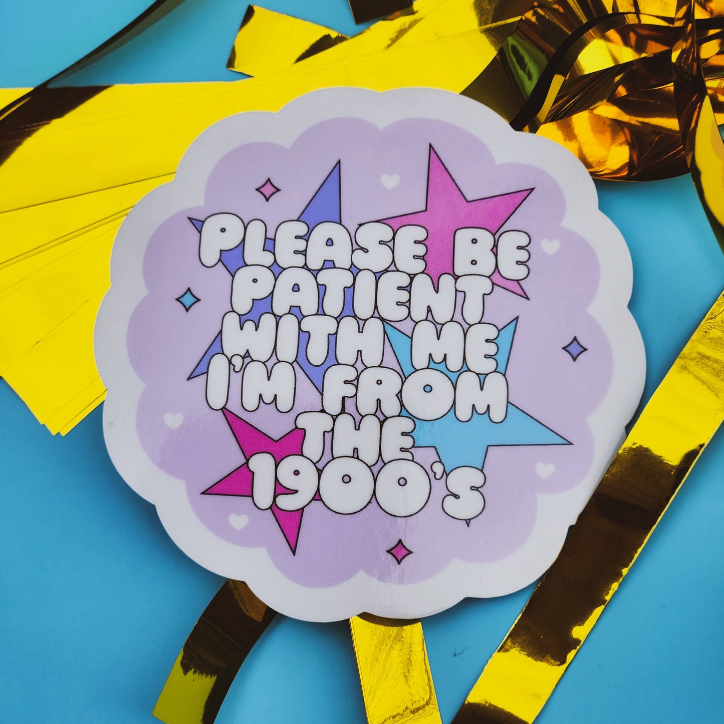 Please be patient sticker
