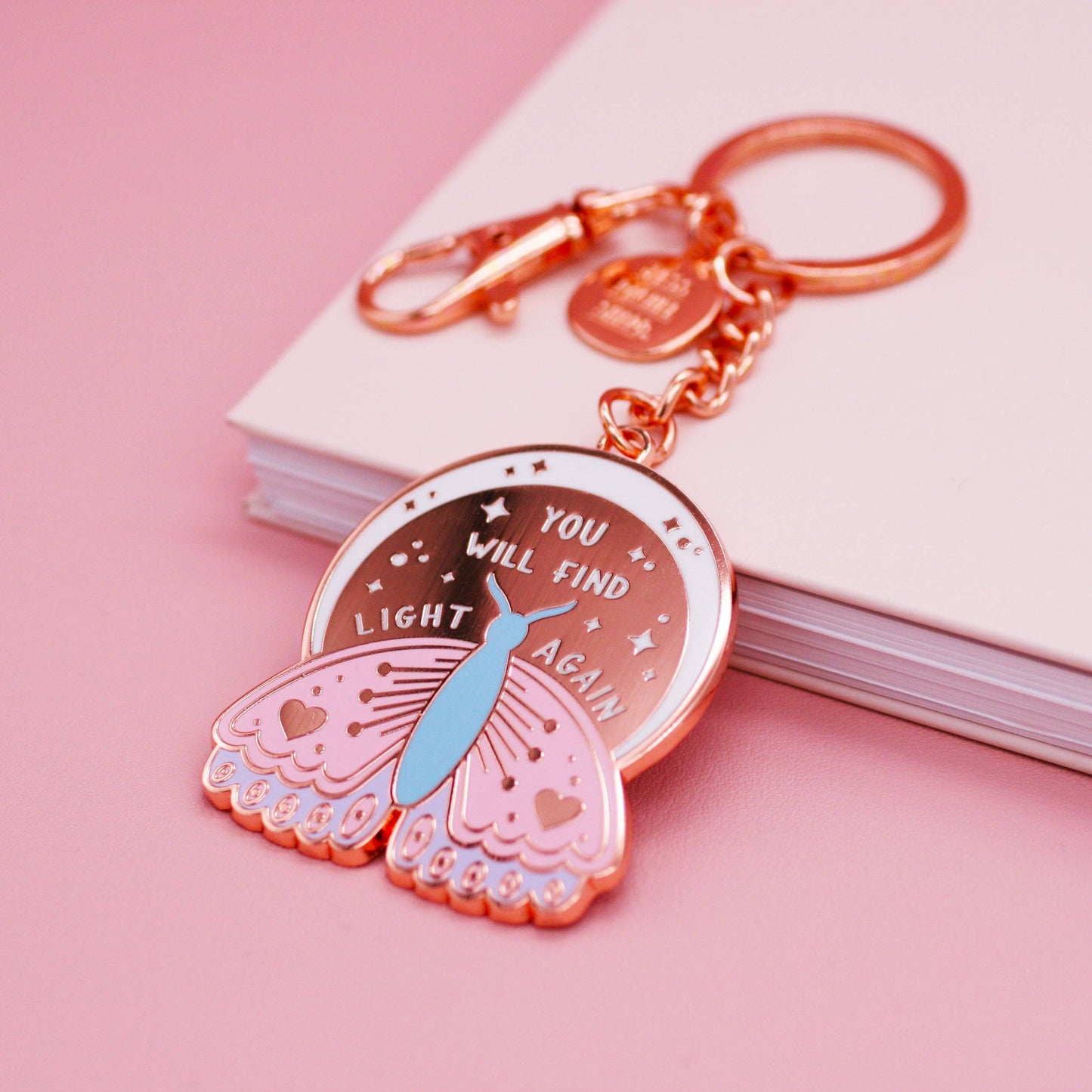 You Will Find Light Again Enamel Key Ring