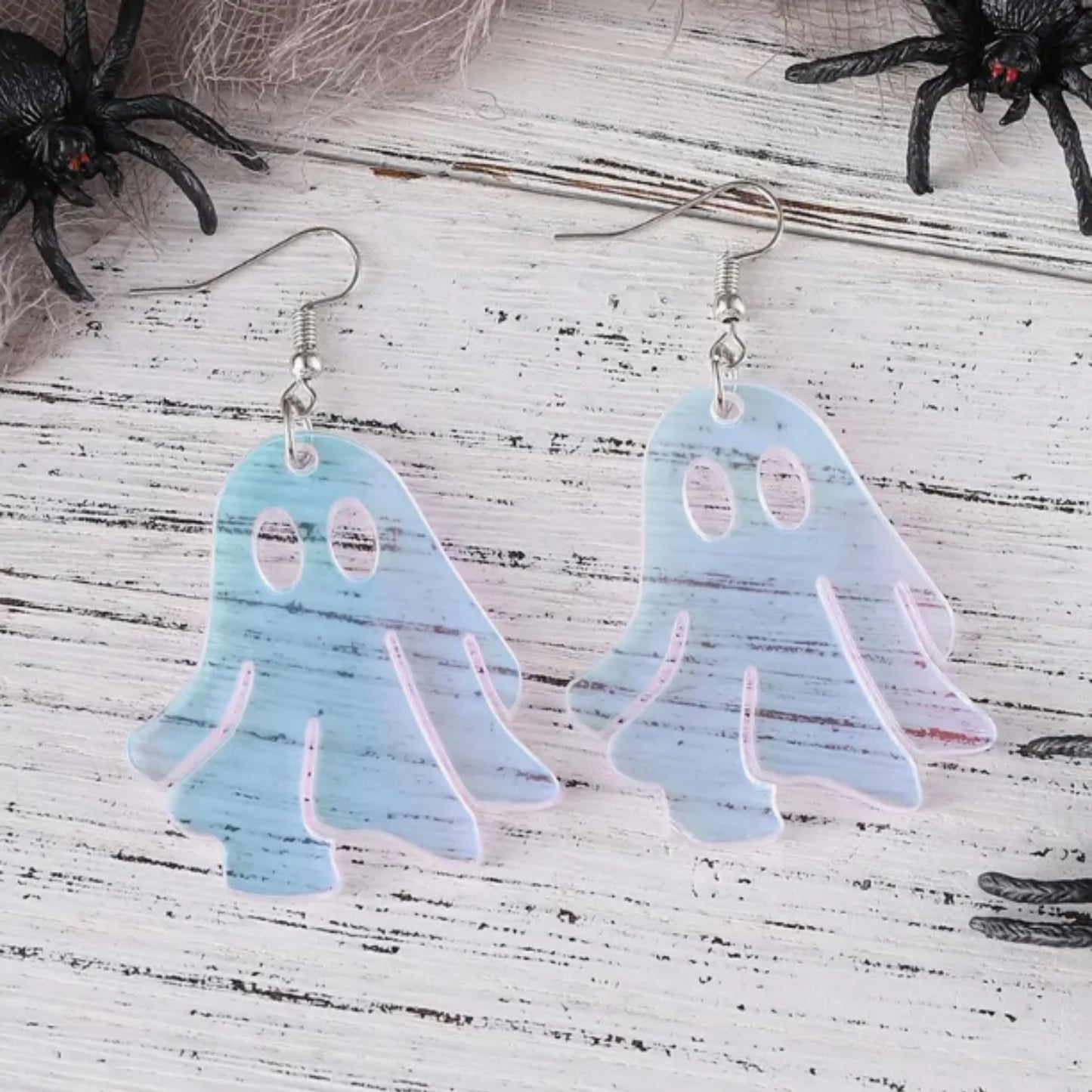 transparent ghost earrings