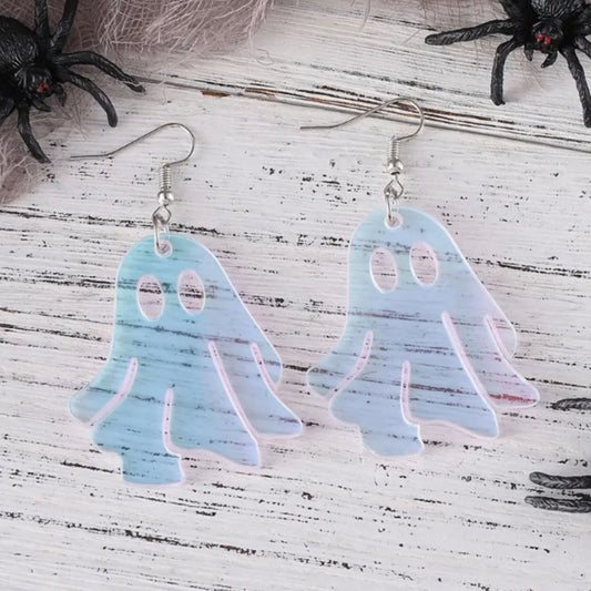 transparent ghost earrings