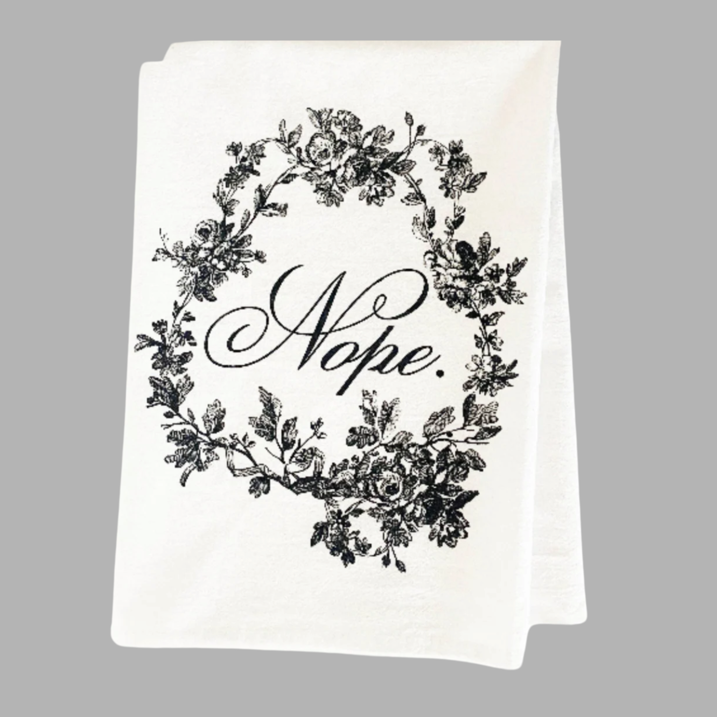 Nope Funny Cotton Kitchen Towel - Cute Home Decor