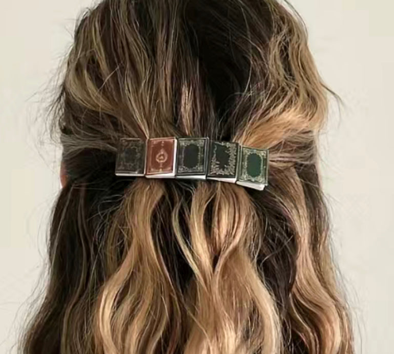 Mini books barrette