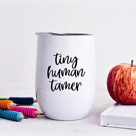 Tiny Human Tamer Wine Glass
