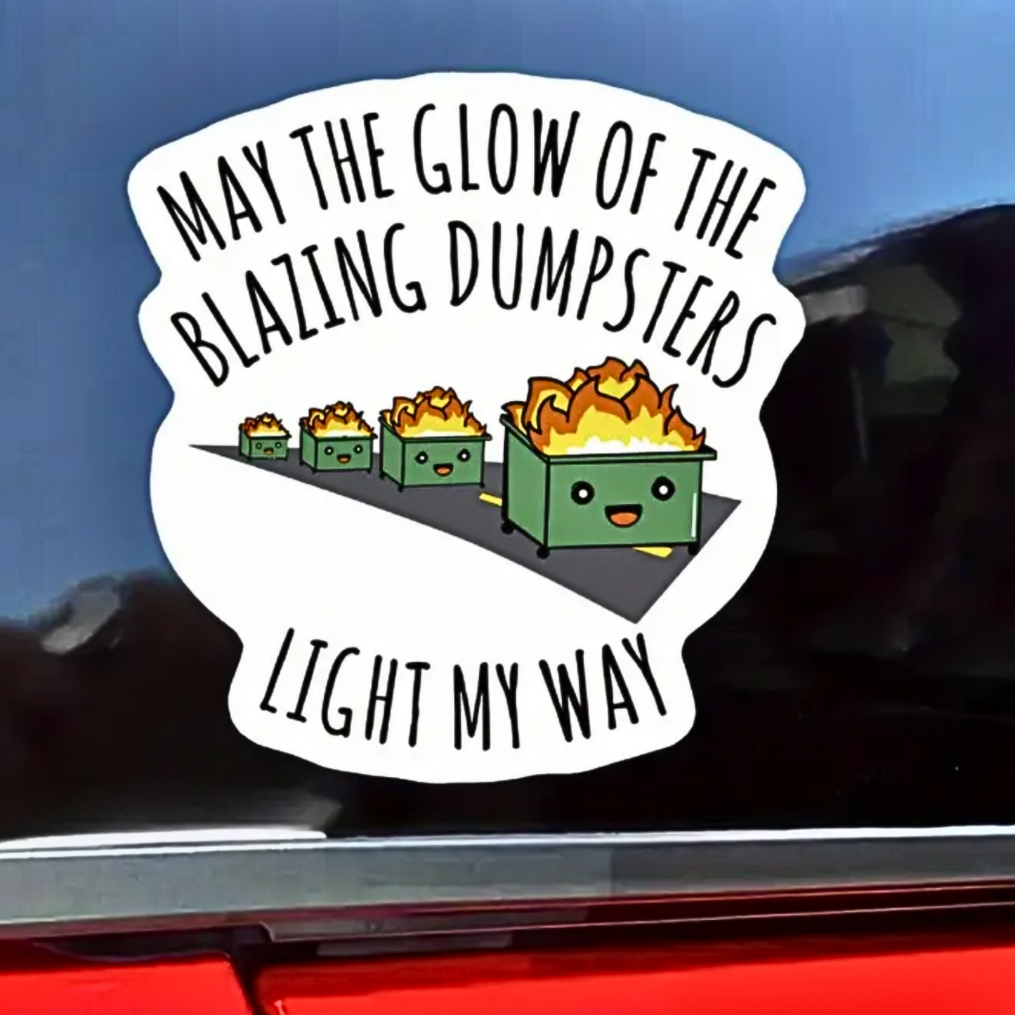 Dumpster fire sticker