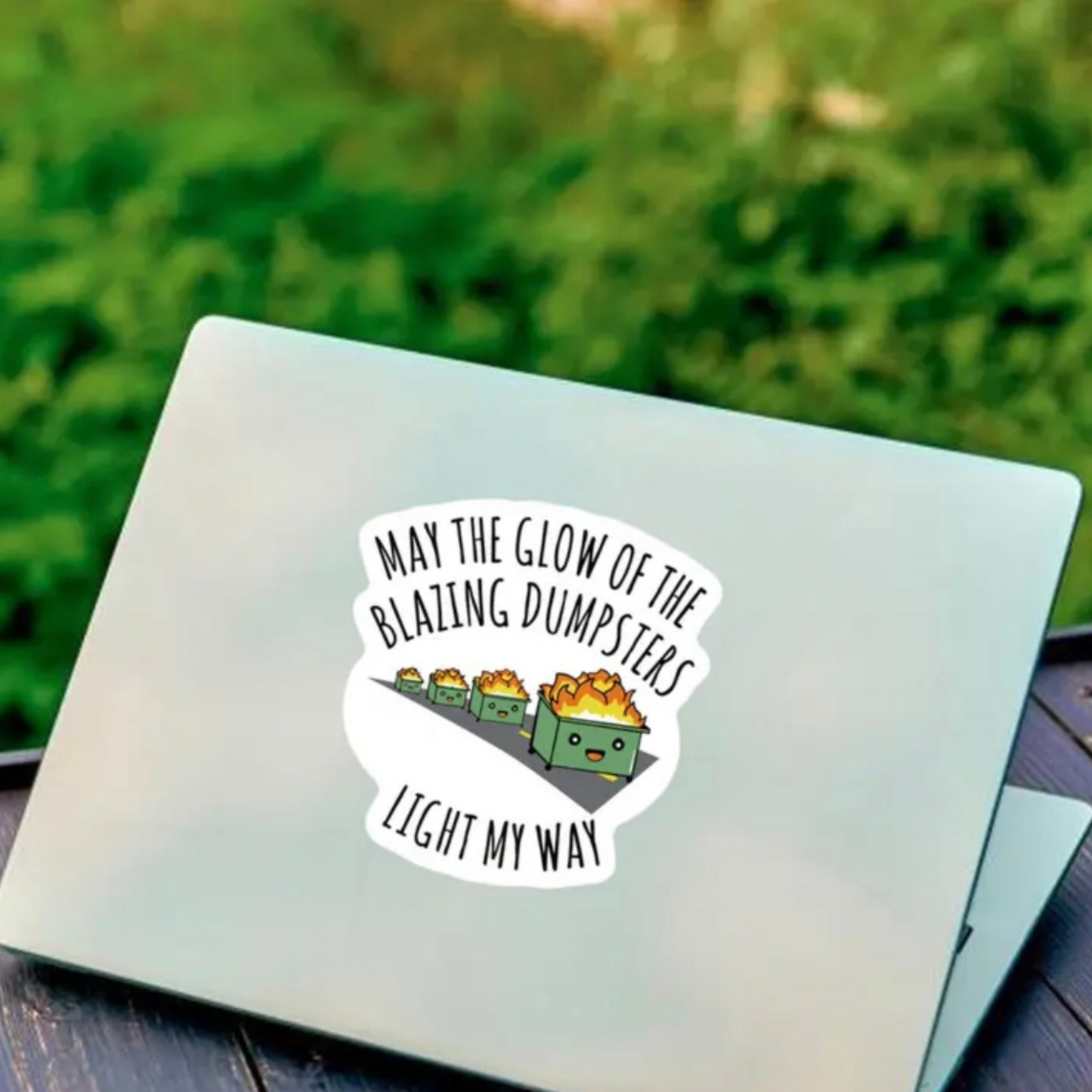 Dumpster fire sticker