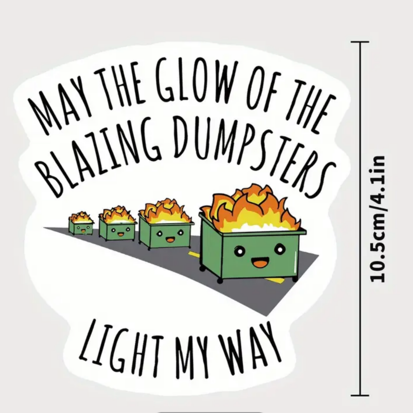Dumpster fire sticker