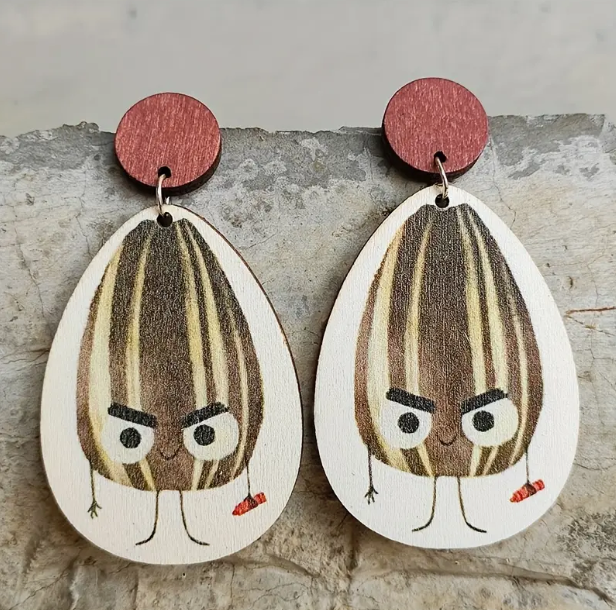 Bad seed earrings