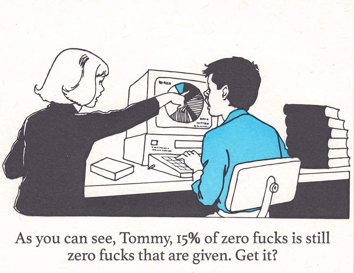 Fifteen Percent Greeting Card