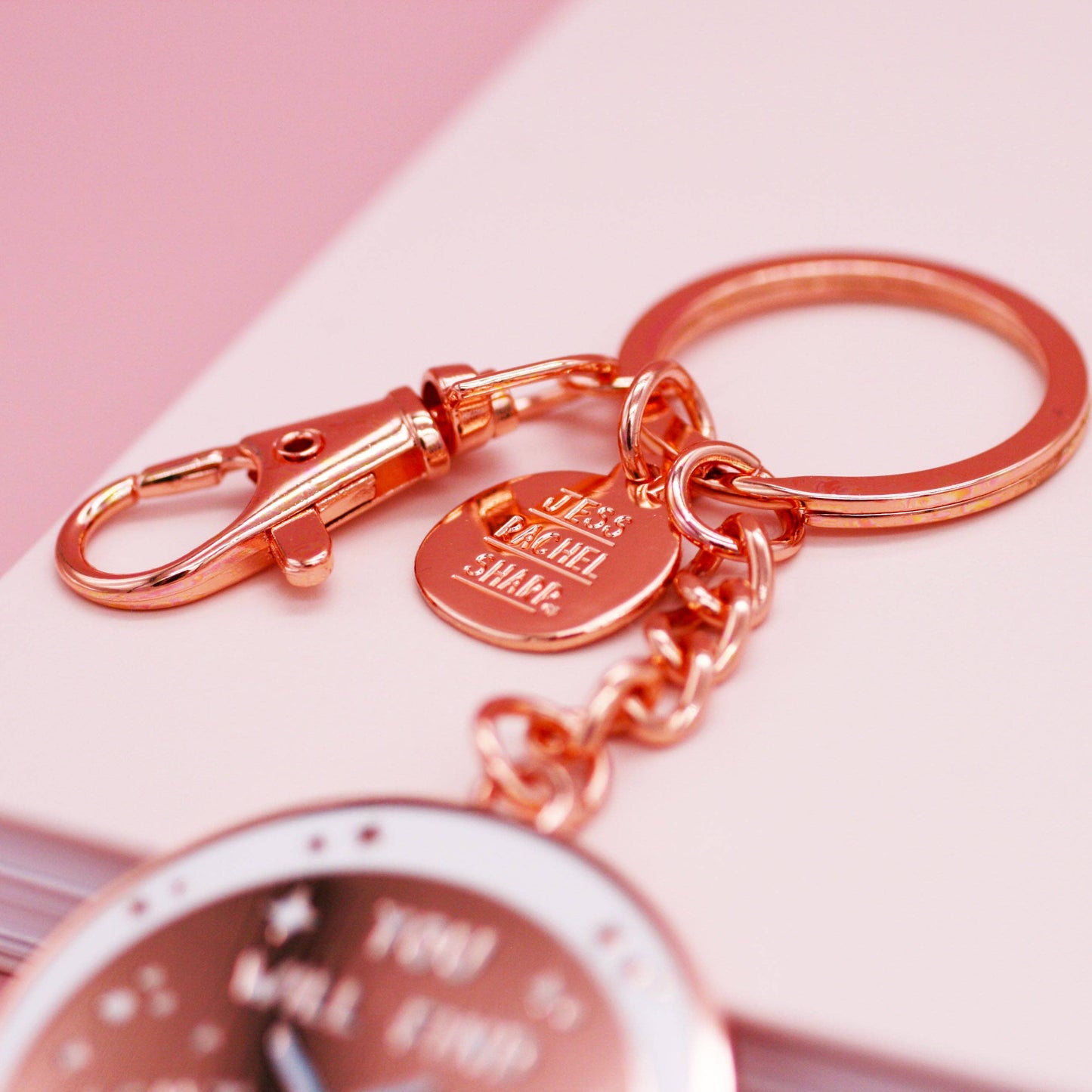 You Will Find Light Again Enamel Key Ring
