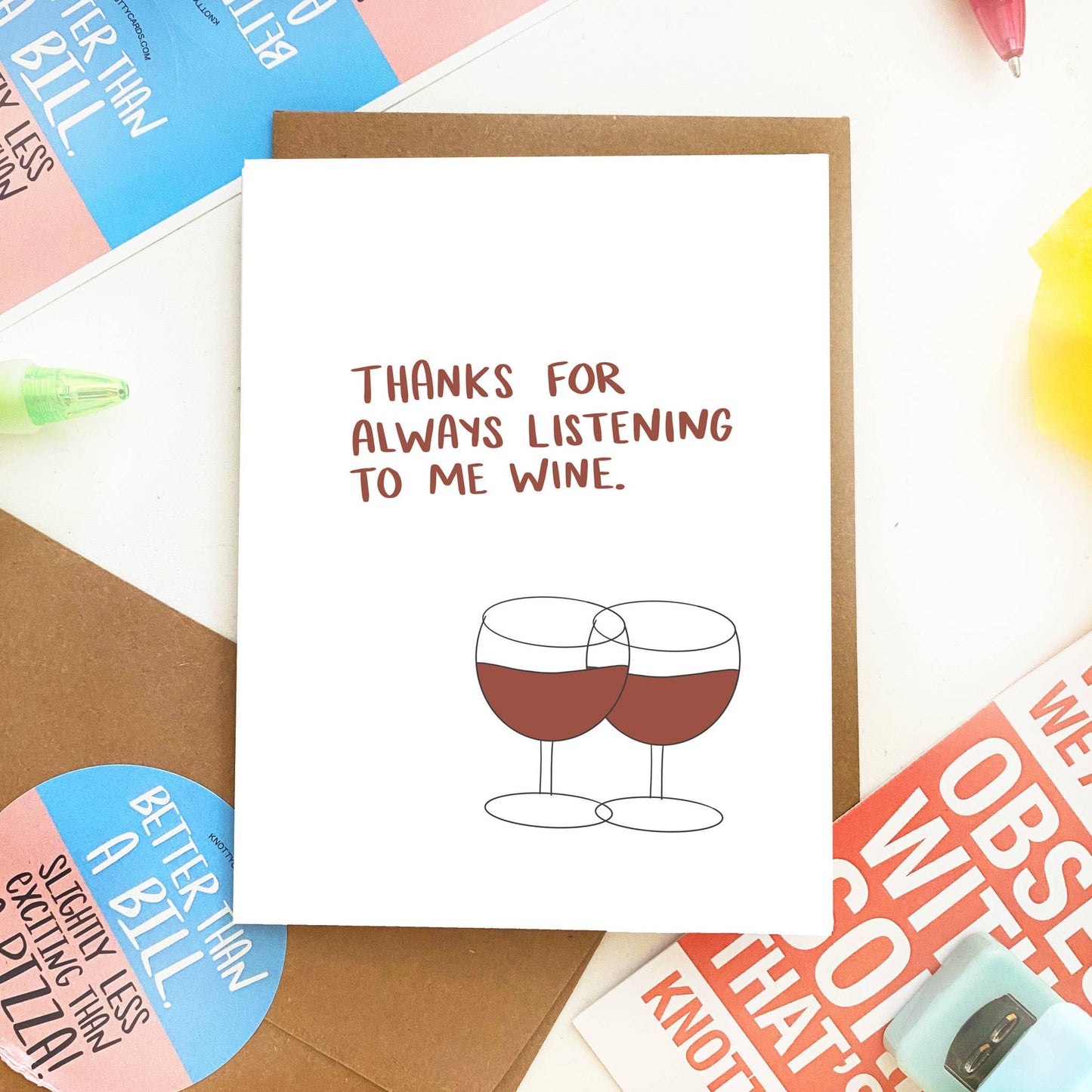 Thanks Wine Card