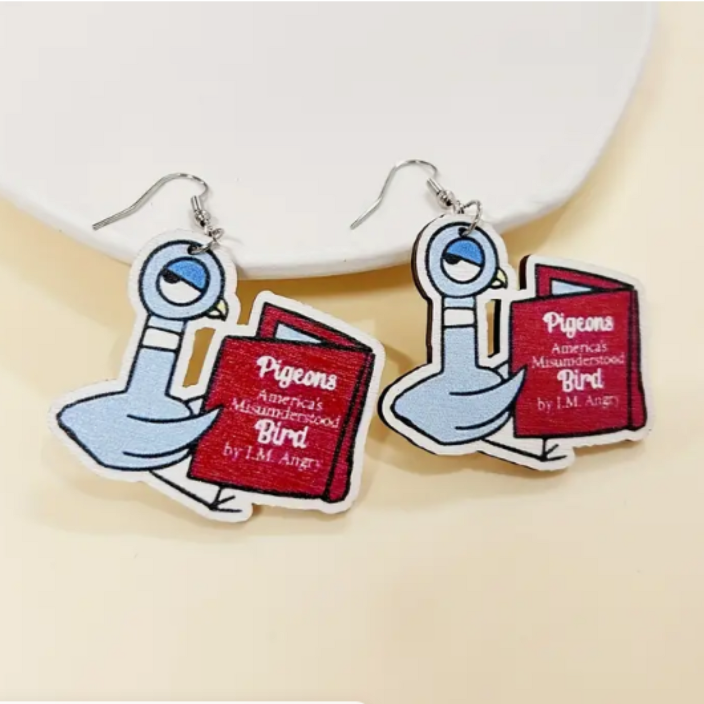 Misunderstood Pigeon Earrings