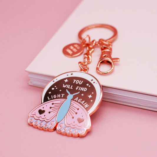 You Will Find Light Again Enamel Key Ring