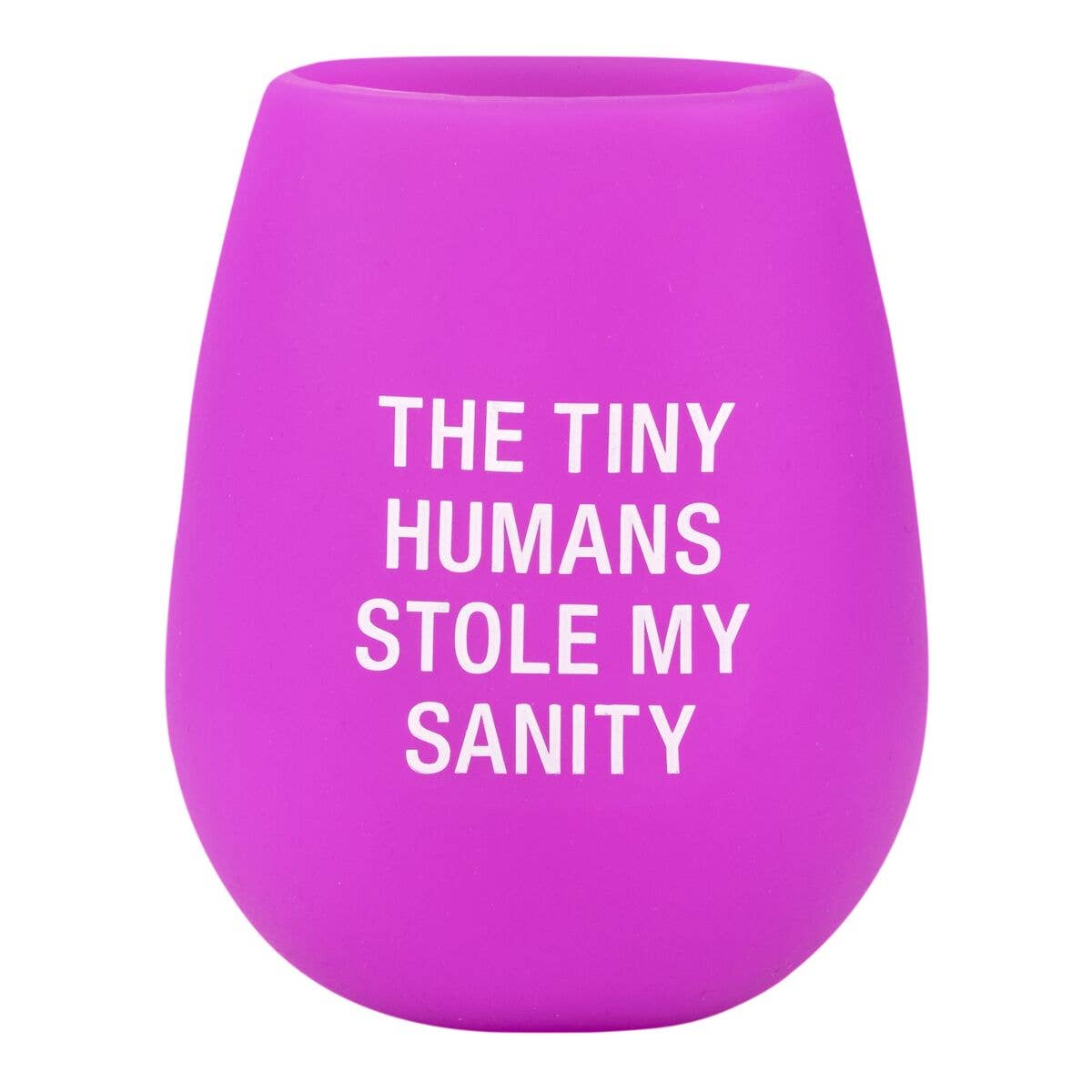 Tiny Human Stemless Silicone Wine Glass
