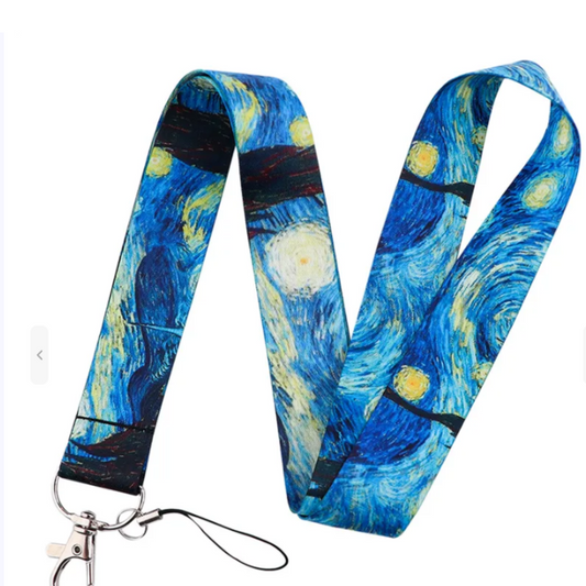 Van Gogh Starry Night Lanyard