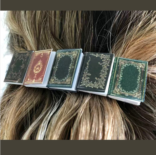 Mini books barrette