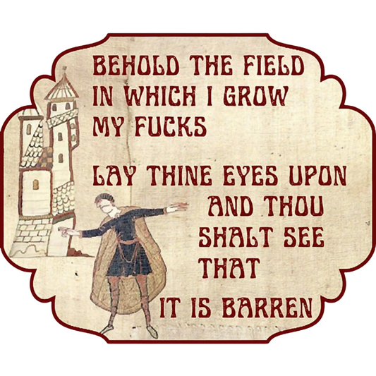 Behold the field sticker