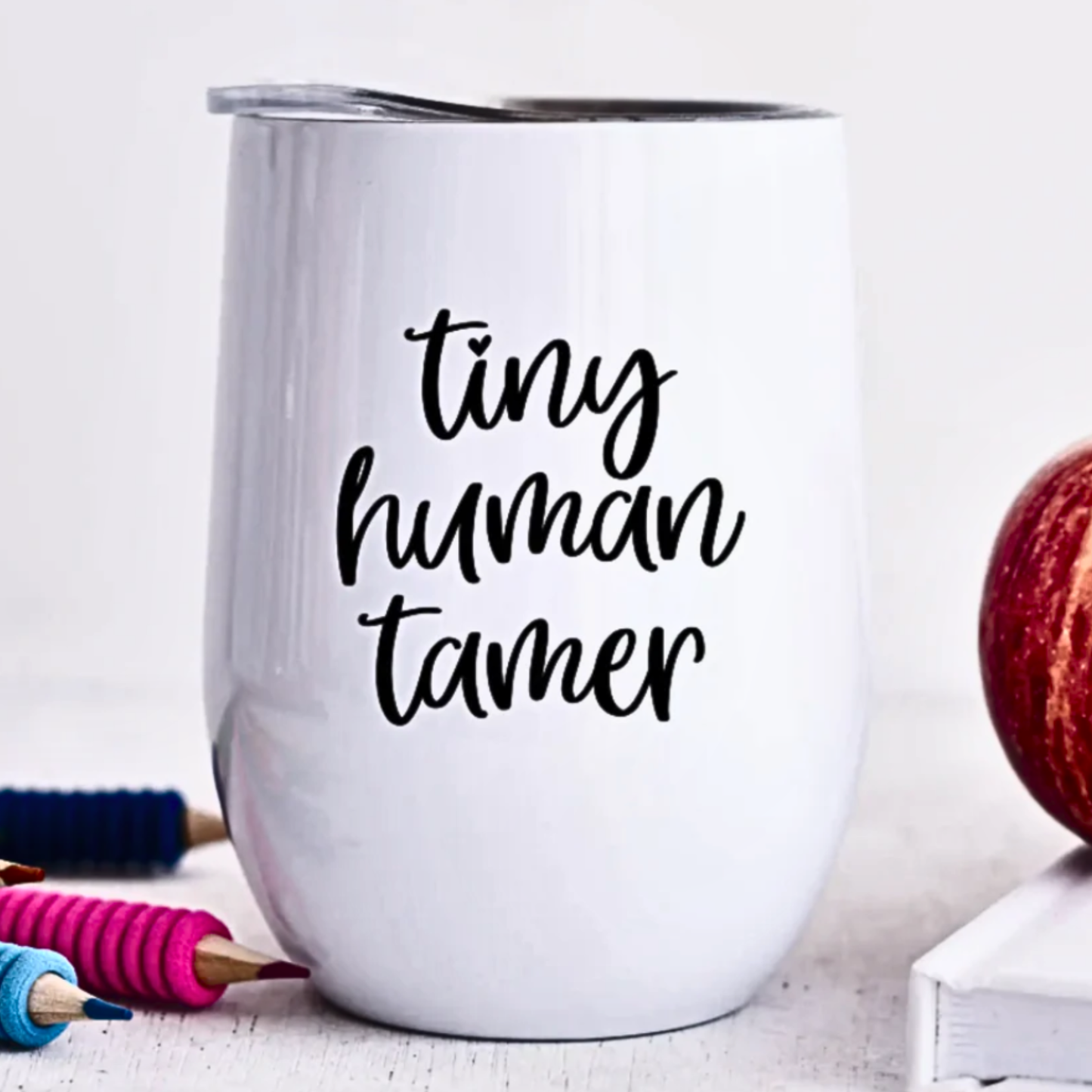 Tiny Human Tamer Wine Glass