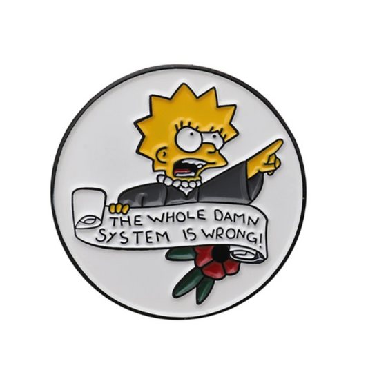 Lisa Simpson System Enamel Pin