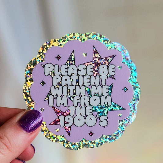 Please be patient sticker hydroflask planner: Glitter