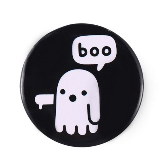 Ghost says boo button