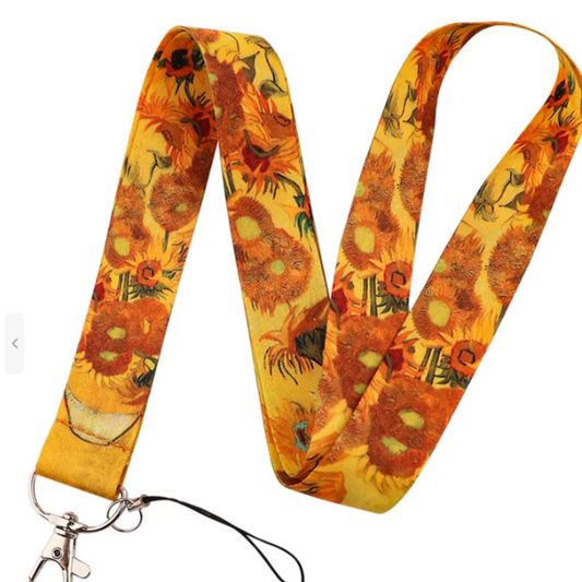 Van Gogh Sunflowers Lanyard