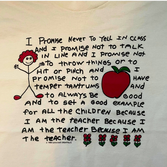 Vintage I am the teacher t-shirt