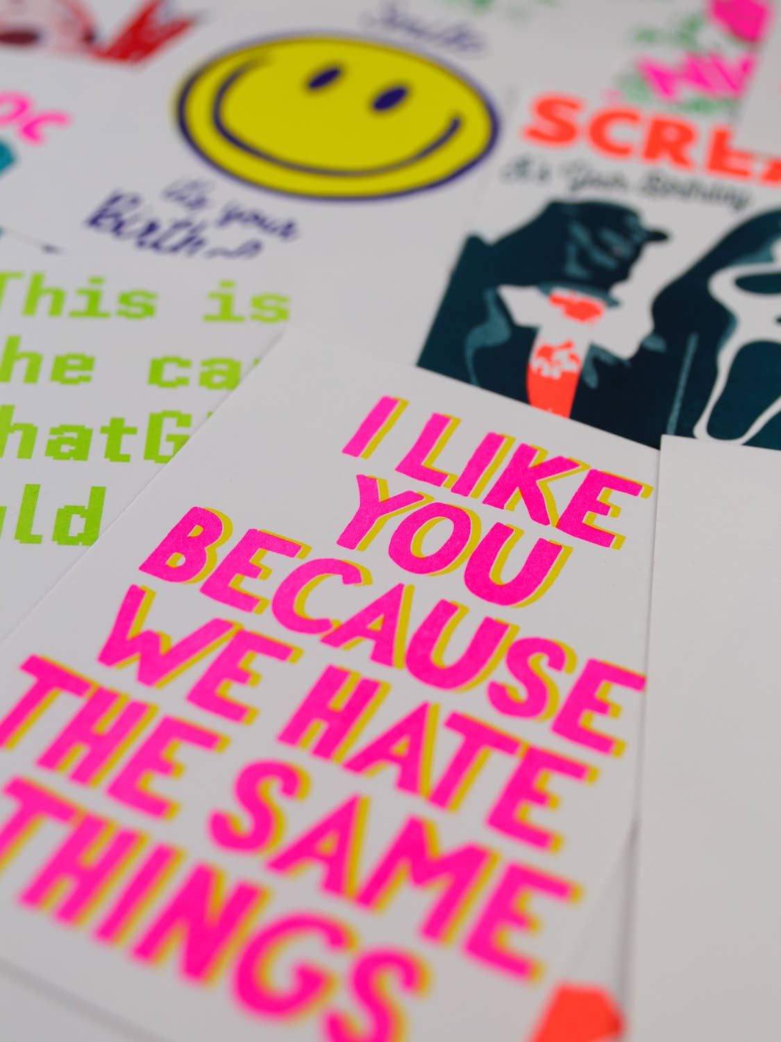 I Like you because we hate the same things Postcard