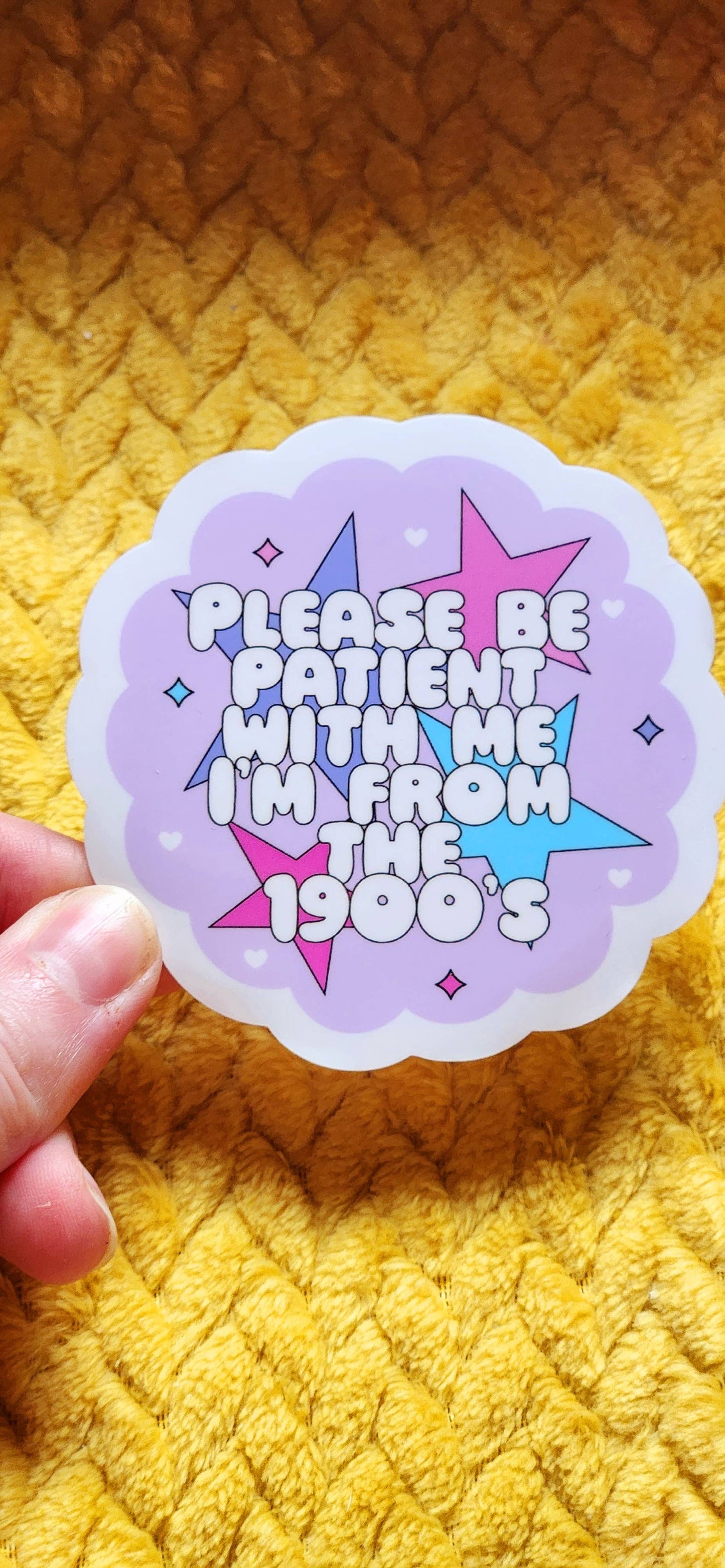 Please be patient sticker hydroflask planner: Glitter