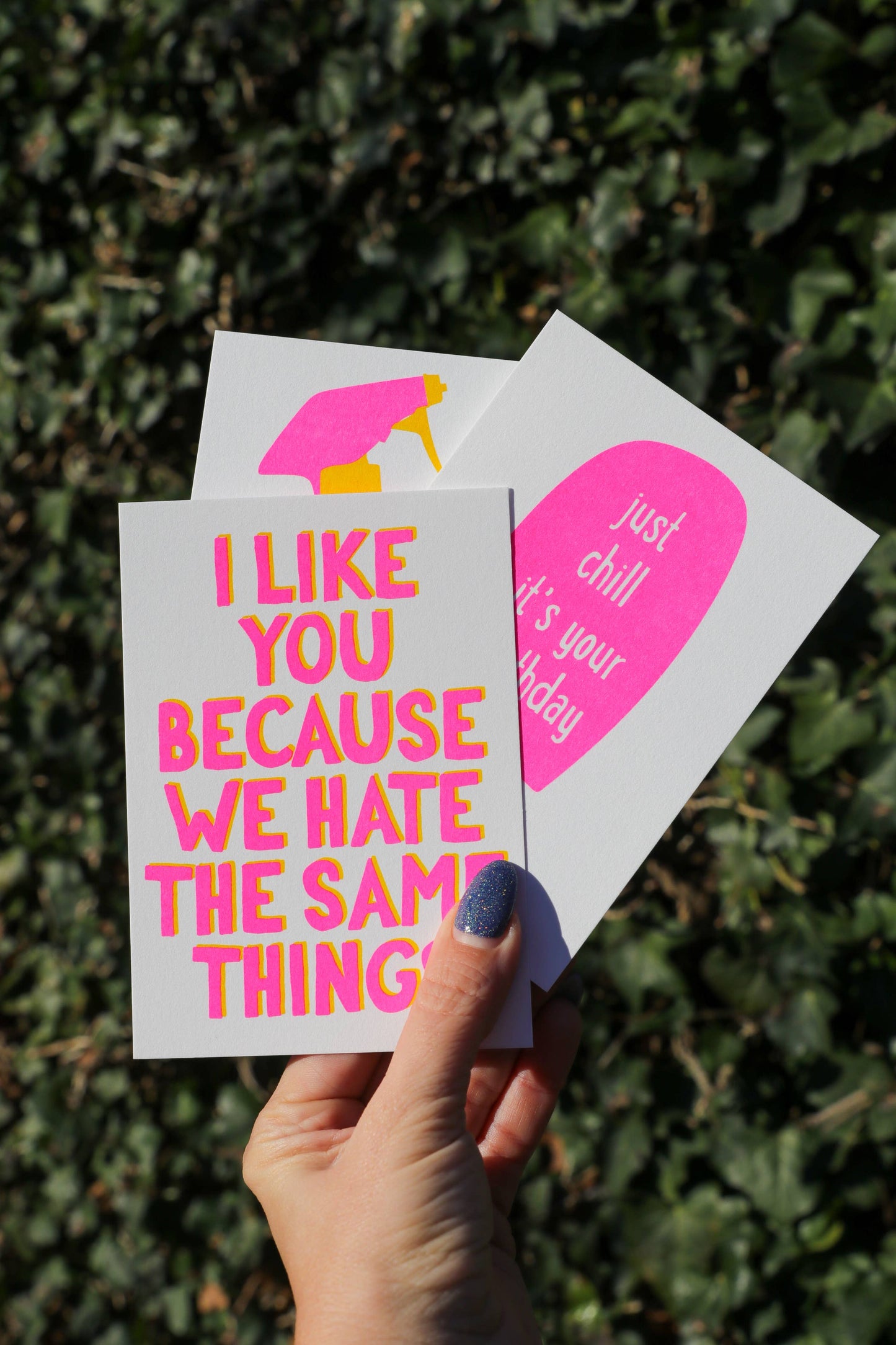 I Like you because we hate the same things Postcard