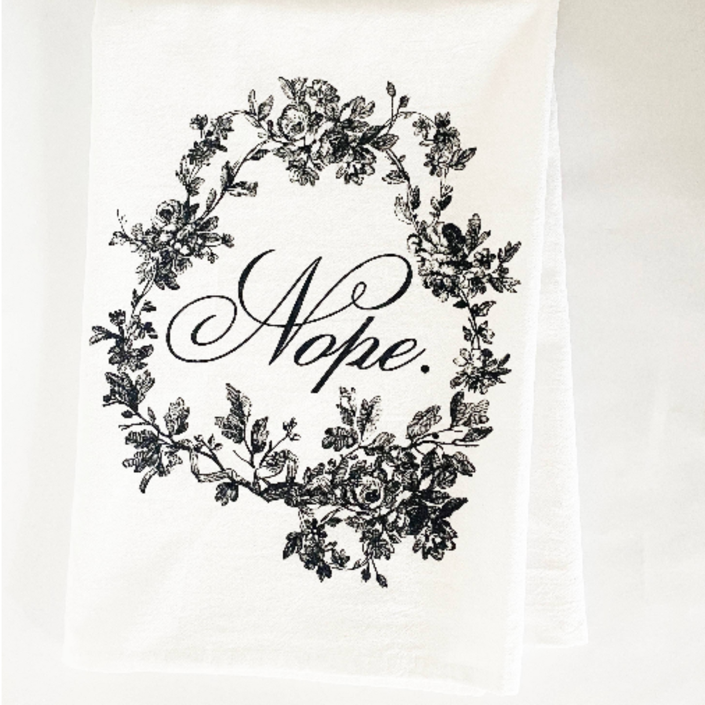 Nope Funny Cotton Kitchen Towel - Cute Home Decor