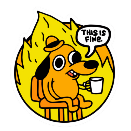 HOLOGRAPHIC This is Fine Sticker