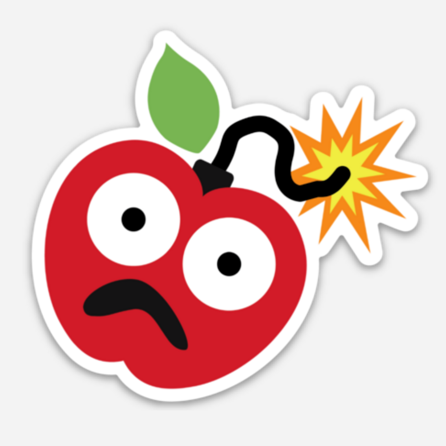 TM Apple Bomb Sticker