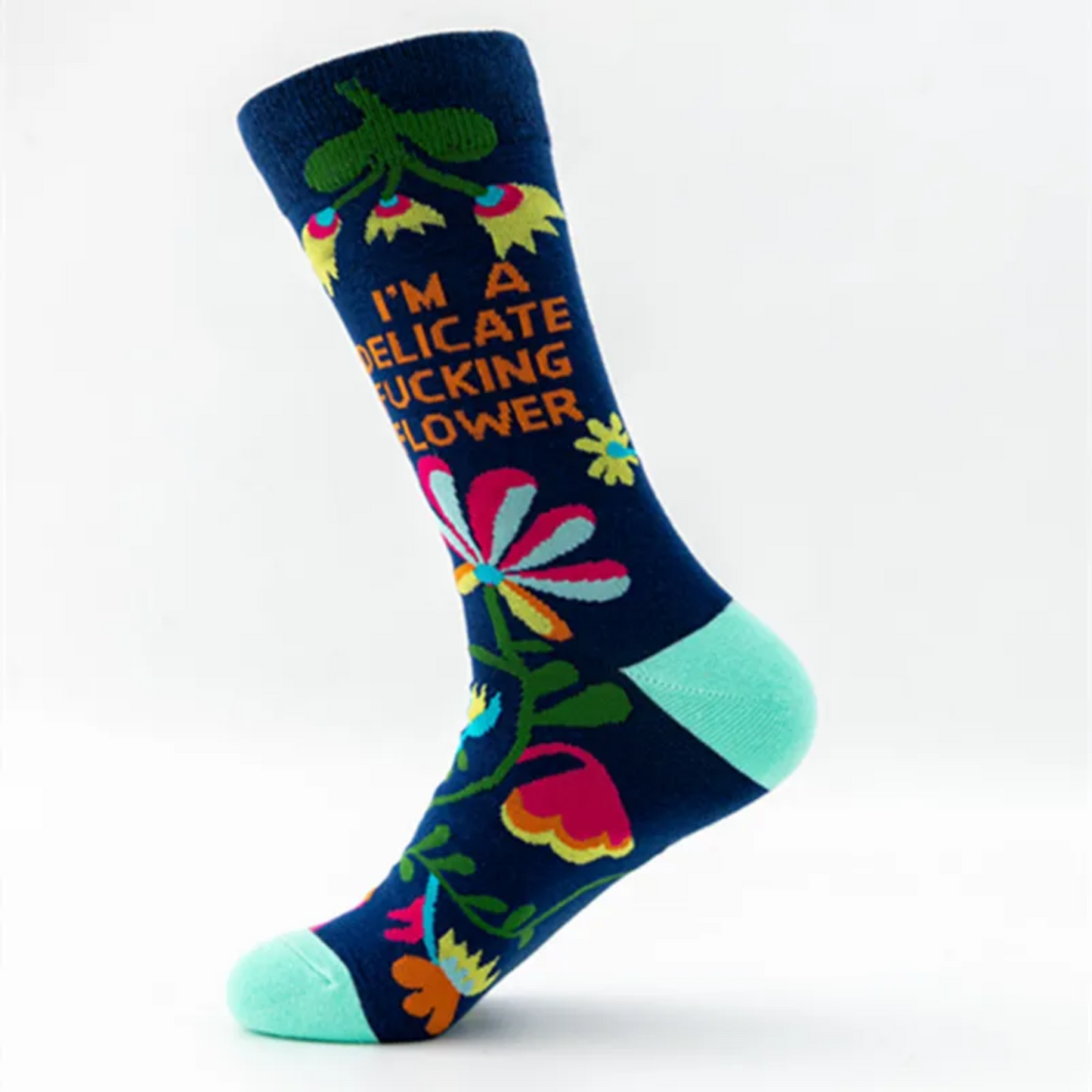 Women's I'm a Delicate Fucking Flower Socks