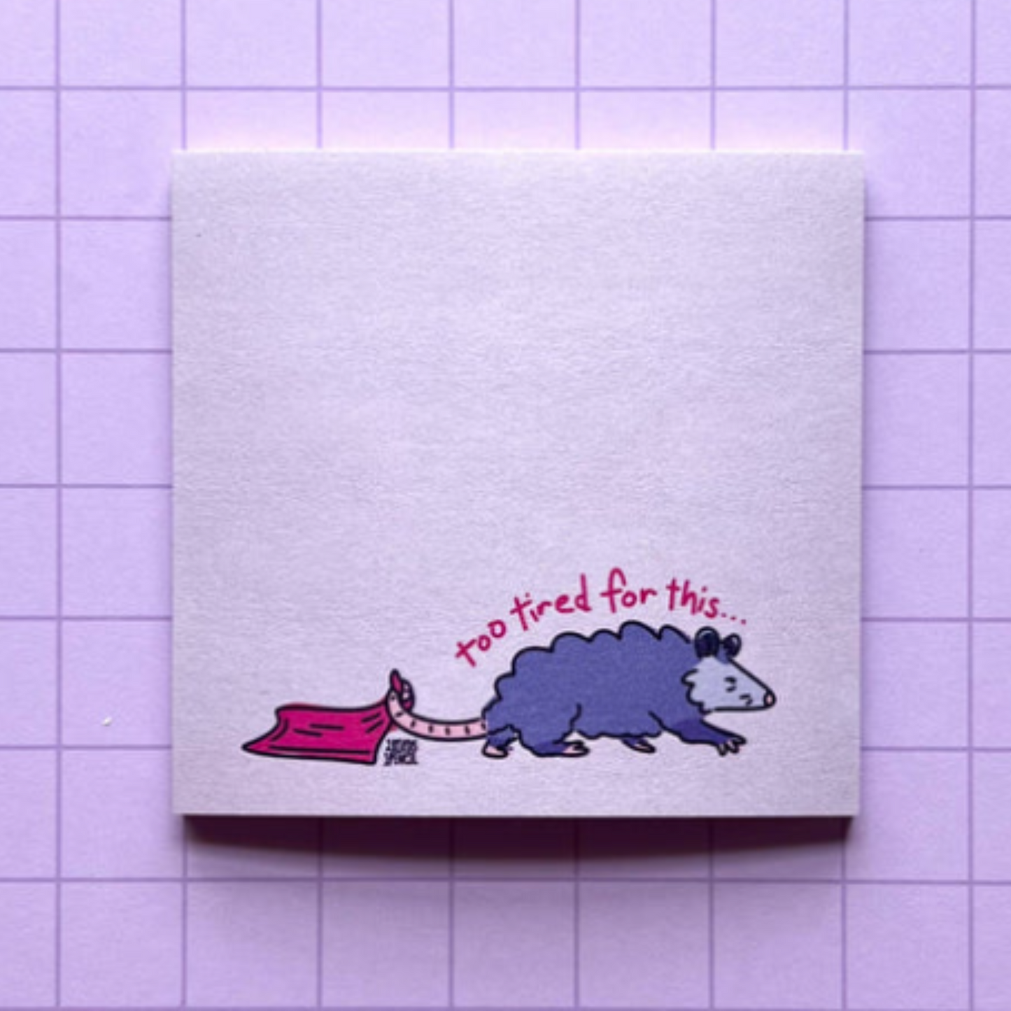 Tired Possum Sticky Notes