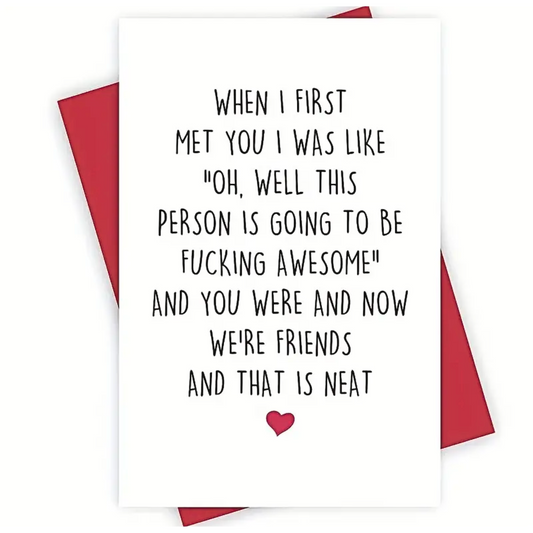 When I First Met You Card