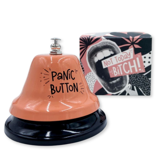 Panic Button Bell Funny sarcastic gift no